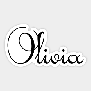 Pick your name. Olivia Sticker